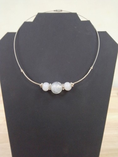 Collier ras cou perles - collier,