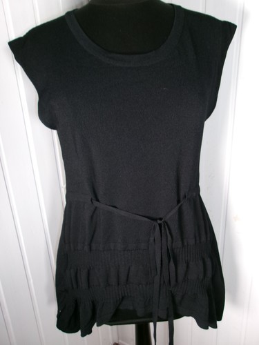 Robe courte tunique noué - , noir