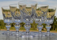St. Louis - 6 Service Crystal White Wine Glasses, Jersey Model. H. 11.3
