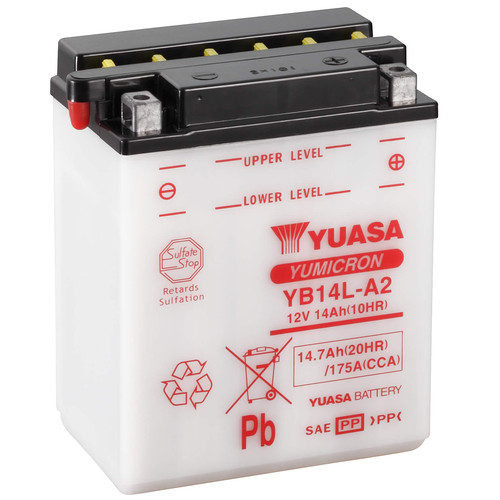 Batterie yb14l yuasa - yb14l-a2, pour