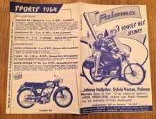 Paloma flash, etc - Johnny Hallyday + Vartan - dépliant publicitaire original