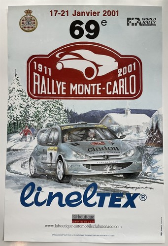 Poster 2001 monte carlo - poster, rally