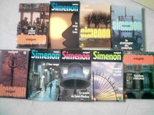 lot 9 livres  simenon maigret