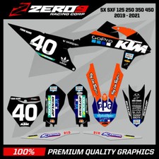 Custom MX Graphics Kit: KTM SX SXF EXC EXCF XC XCW 125-500 - PRO GO 2019 BLACK