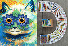Playing Cards (Poker Deck 54 Cards) PSYCHEDELIC CATS Vintage Louis Wain Art 050