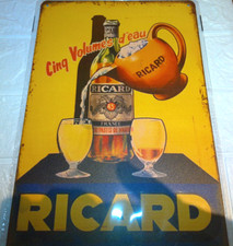 Plaque Métal Tôlée Vintage