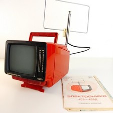 Mini portable CRT Tv Space Age