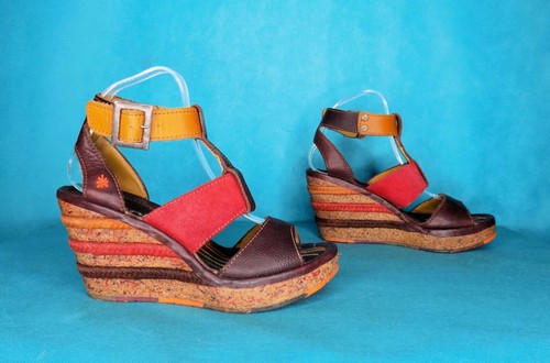 Sandales compensées art - compensées, cuir