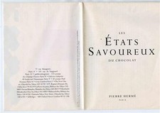 Les Etats Savoureux Du Chocolat Poster Pierre Herme Paris France Chocolate 