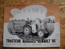 BROCHURE CATALOGUE RENAULT TRACTEUR AGRICOLE RENAUTLT 85- FAC SIMILE 1997