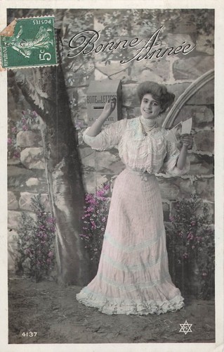 Bonne annee femme elegante - annee,