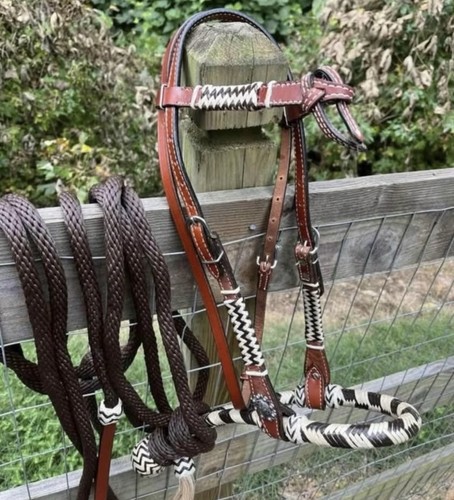 Bitless hackamore rawhide - bitless,