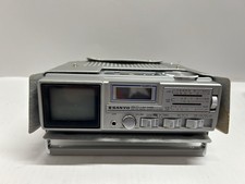 SANYO TPM2770 Mini AM/FM Radio  TV Vintage Tv And Radio Work Clock Doesn’t Rare