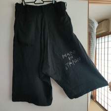 Black Sarouel Pants Japan Made Loose Fit Black Trousers