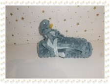 Doudou Couverture  Peluche  Dragon Victor Tons de Bleus  Noukies Noukie's