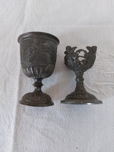Coquetiers anciens étain - coquetiers,