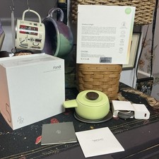 Fondi Self Heating Fondue Set (Verde Green) NEW Complete With Box And Papers