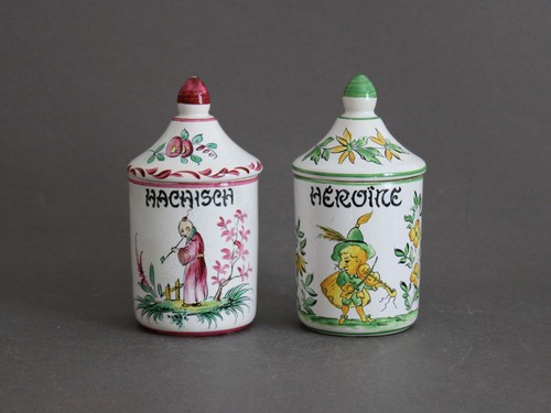 French apothecary jars set - french,