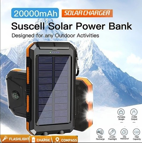 Solar power bank fast charging - bank,