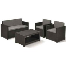 Loungeset Monaco Graphite 2x