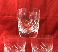 1 crystal whiskey glass signed