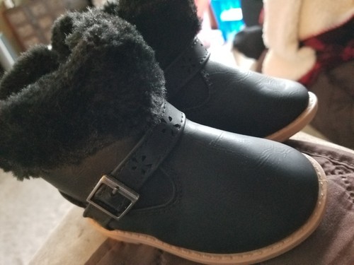 Baby kids zip fuzzy ankle - fuzzy,