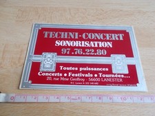 TECHNI CONCERT STICKER - SOUND SYSTEM - 56600 LANESTER