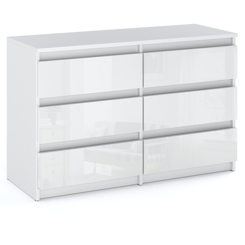 Commode blanche laquée