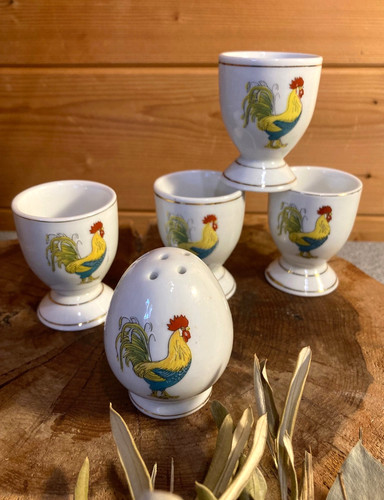 Coquetiers en porcelaine - 4,