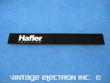 NOS HAFLER "Hafler Amplifier" Front Panel Self-Adhesive Logo Strip: ($13.95/ea)