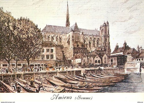 Carte postale amiens - postale, 80