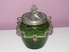Ancien Pot A Biscuit Verre