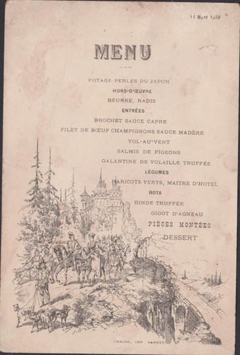 Menu ancien depart - menu,