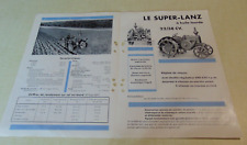 Prospectus Tractor Brochure SUPER LANZ 22 38 HP