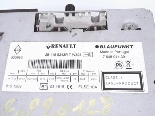 Autoradio origine renault - autoradio, d'origine