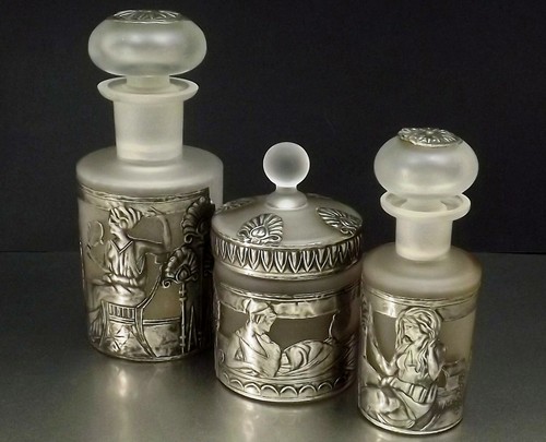Flacons toilette verre - flacons, en