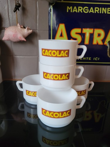 Lot tasses arcopal cacolac - lot,