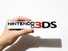 Plaque Logo Nintendo 3DS - 3D