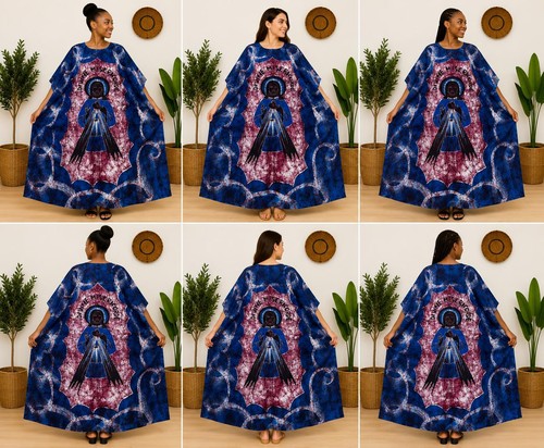 Boubou femme batik wax bassam - batik,