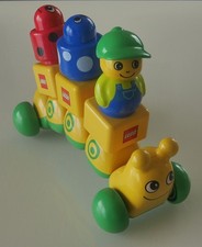 THE SUPER CUTE Lego DUPLO PRIMO CATERPILLAR with male and rattle bricks