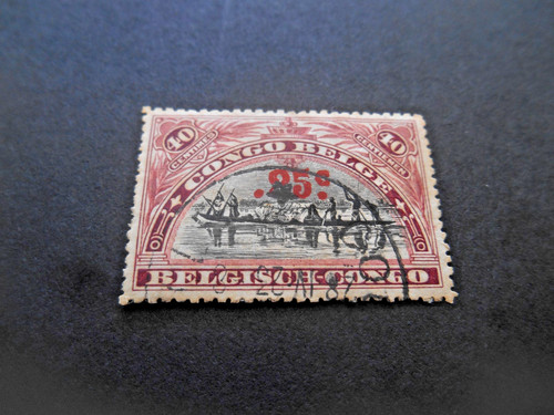Timbre congo belge - ,