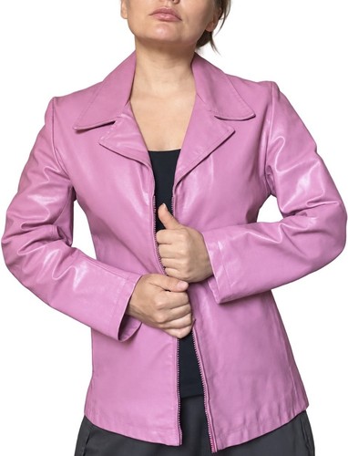 Vintage veste cuir rose - vintage,