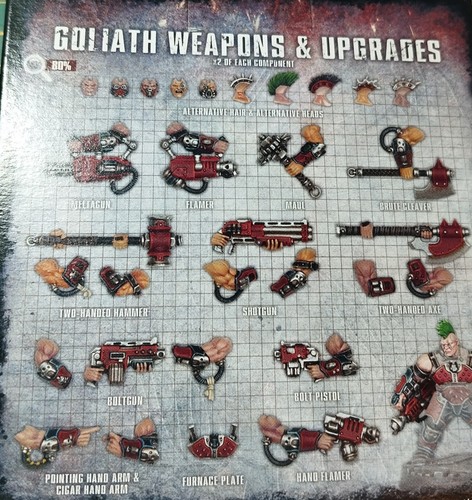 Necromunda goliath weapons - weapons, and