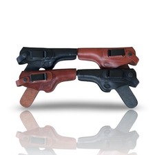 Étui en cuir pour pistolet Luger P08, OWB, droitier gaucher, couleur noir marron