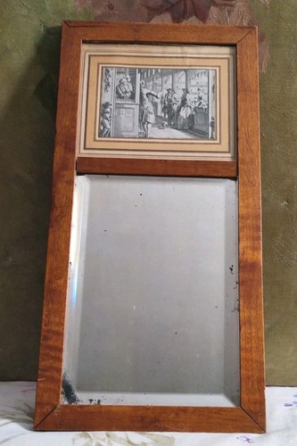 Ancien petit miroir - petit,