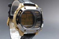 Rare [N MINT] Seiko Scuba Master M725-5A00 Gold Digital Quartz Men Watch JAPAN