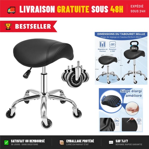 Tabouret roulettes pivotant - roulettes,