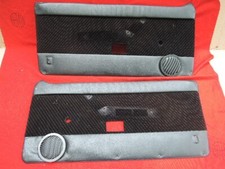 Alfa Romeo GTV6 Used Original PAIR Door Cards INNER PANELS Black / Stripe Velour