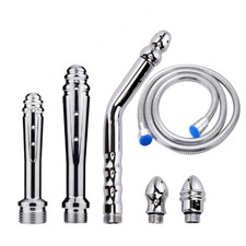 Metal Anal Clean Shower Head Enema Rectal Vaginal Cleaner Douche System Device