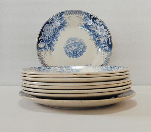 Sarreguemines salad plates - plates, 8